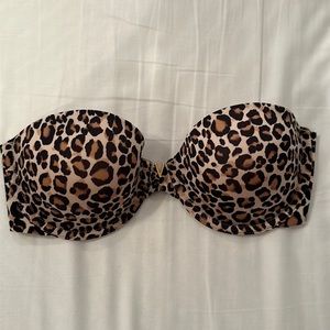 VICTORIA’S SECRET BARE SEXY ILLUSIONS LIGHTLY LINED STRAPLESS BRA SIZE 32D